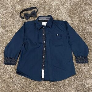 Craft + Flow Blue and White Dress Shirt Size 5